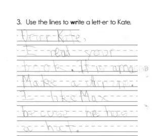 Notice Linsey’s opinion “I like Max” is backed up with reason: “because he has a hat.” 