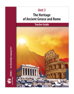 The Heritage of Ancient Greece and Rome: CKLA Teacher Guide