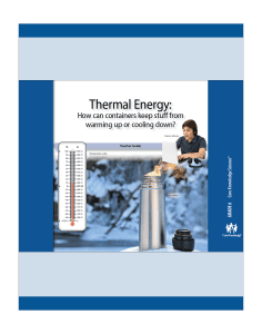 Thermal Energy: CKSci Teacher Guide