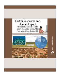 Earth’s Resources and Human Impact: CKSci Teacher Guide
