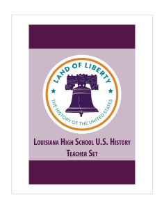 Land of Liberty: Louisiana High School U.S. History Teacher Set