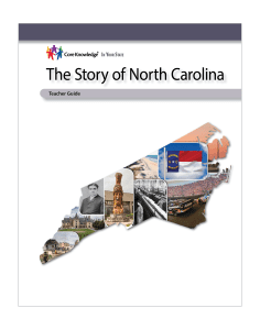 CK In Your State History - North Carolina Grade 4: The Story of North Carolina Teacher Guide