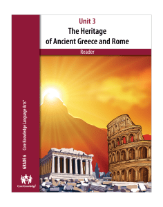 The Heritage of Ancient Greece and Rome: CKLA Student Reader