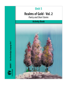 Realms of Gold, Volume 2: CKLA Activity Book