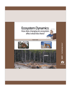 Ecosystem Dynamics: CKSci Teacher Guide