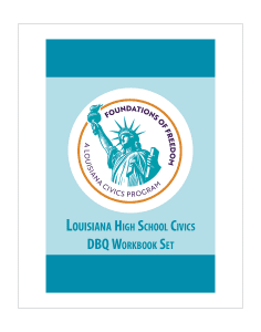 Foundations of Freedom: Louisiana High School Civics DBQ Workbook Set