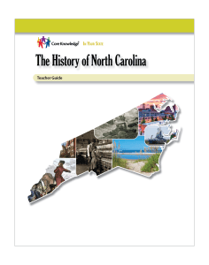 CK In Your State History – North Carolina Grade 8: The History of North Carolina Teacher Guide